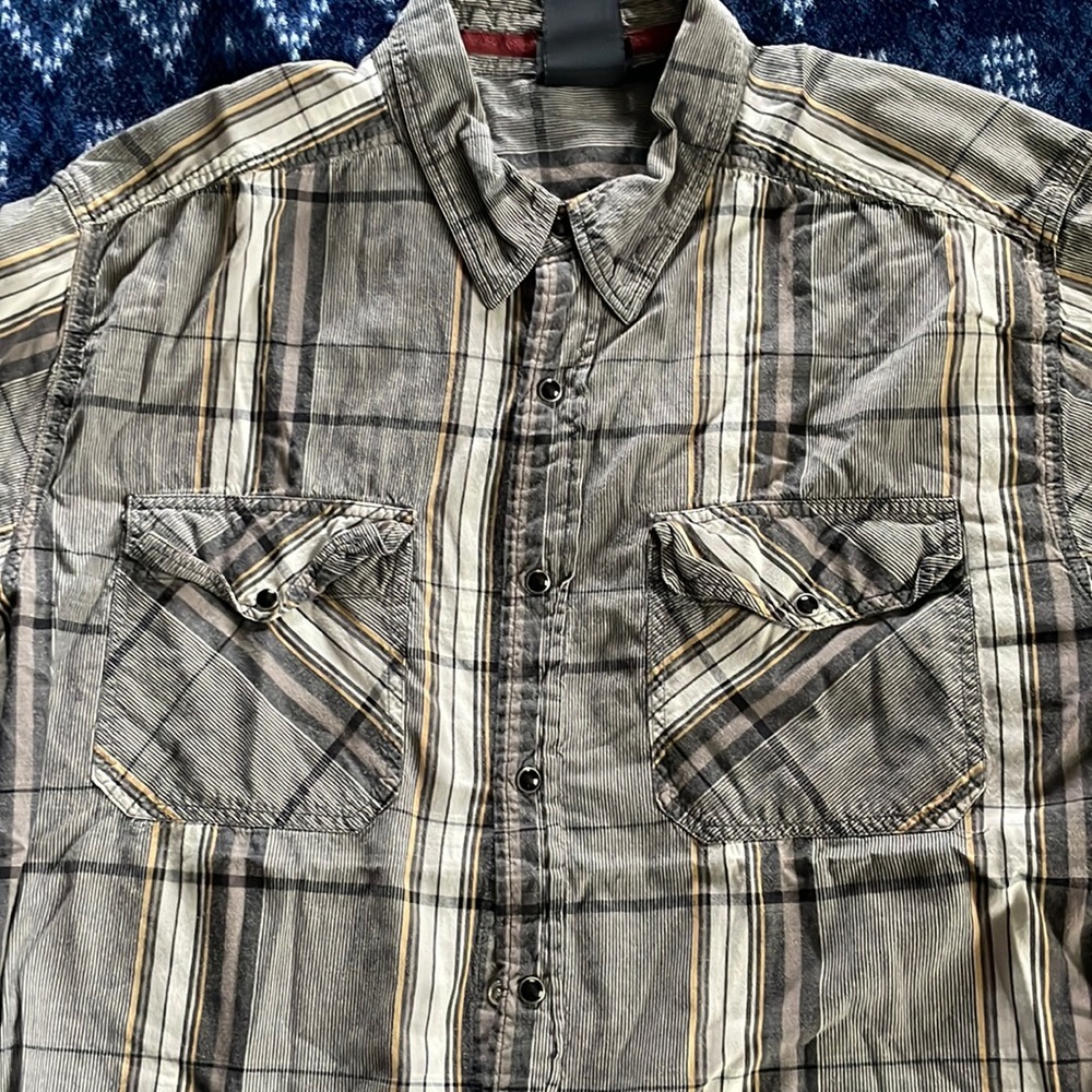 Harley Davidson button down short sleeved T